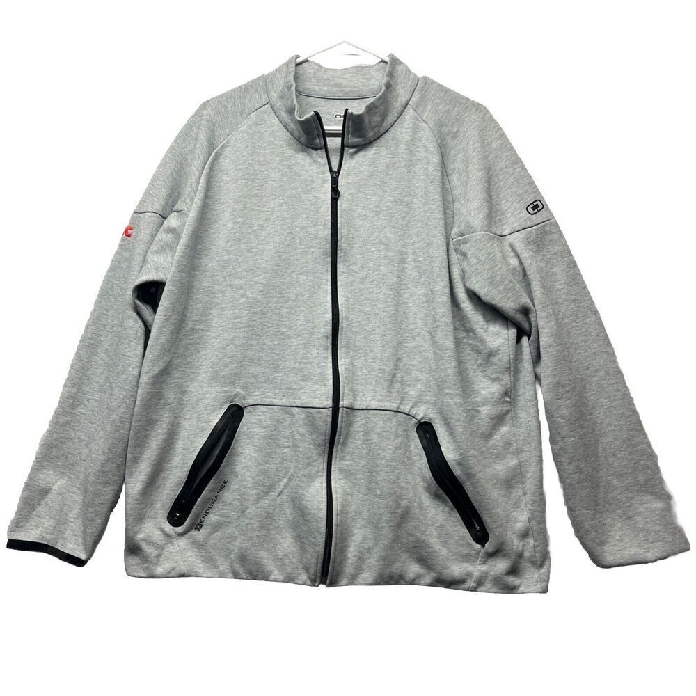 Ogio Endurance Full Zip Jacket Sweatshirt Size XL XLarge Gray FMC